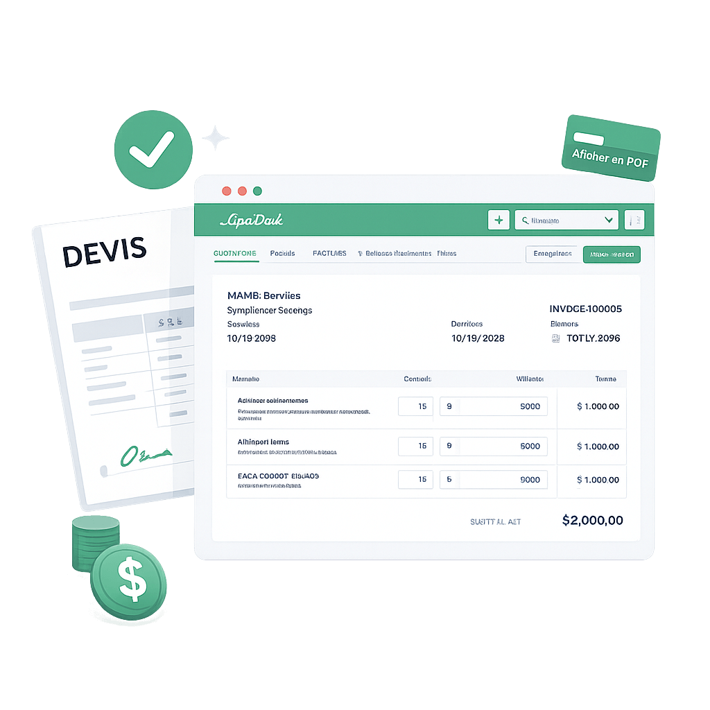 Devis et facture intelligent